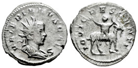 Valerian II. Antoninianus. 256 AD. Colonia Agrippinensis. (Ric-V 1,3). (Mir-907e). Anv.: VALERIANVS CAES, radiate and draped bust to right. Rev.: IOVI...