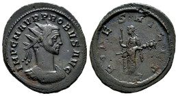 Probus. Antoninianus. 276-282 AD. Rome. (Ric-151). Anv.: IMP C M AVR PROBVS AVG, radiate and cuirassed bust right. Rev.: FIDES MILIT, Fides standing l...