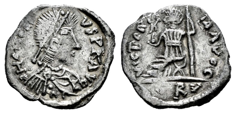 Pseudo-Imperial. In the name of Honorius. 1/2 silicua. 415 AD. Uncertain mint in...