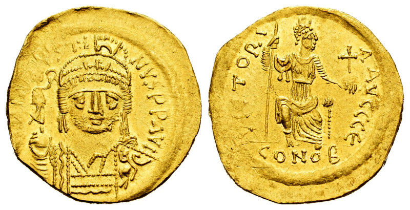 Justin II. Solidus. 565-568 AD. Constantinople. (MIBE-5). (Doc-4d). (Sear-645). ...