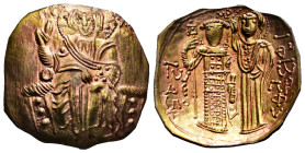 John III Ducas-Vatazes. Hyperpyron. 1222-1252 AD. Uncertain mint. Emperor of Nicaea. (Doc-12). (Sear-2073). Anv.: Christ Pantokrator enthroned facing,...