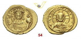 COSTANTINO IX (1042-1055) Tetarteron, Costantinopoli. D/ Busto frontale di Costantino con labaro e globo crucigero R/ Busto frontale del Cristo. DOC 6...