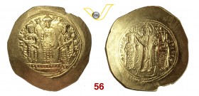 ROMANO IV (1068-1071) Histamenon Nomisma, Costantinopoli. D/ Cristo stante, incoronante Romano ed Eudocia R/ Michele stante con labaro; ai lati Costan...