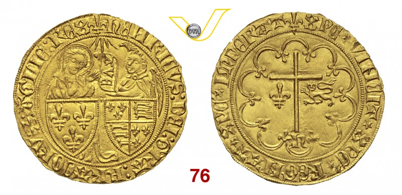 FRANCIA ENRICO VI (1422-1435) Saluto d'oro s.d., Saint Lo. Ciani 598 Au g 3,46 •...