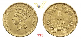 USA 1 Dollaro 1856. Au g 1,63 BB+