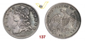 USA 25 Cents 1831 lettere piccole. Ag g 6,74 SPL