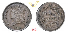 USA 1/2 Cent 1835. Cu g 5,31 q.SPL