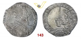 CARLO EMANUELE I (1580-1630) Scudo s.d., di II tipo, detto "Spadino", Torino. D/ Busto corazzato con collare alla spagnola R/ Braccio armato di spada,...