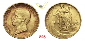 VITTORIO EMANUELE III (1900-1946) 100 Lire 1931 X Roma. Pag. 647 MIR 1118b Au g 8,80 Rara SPL÷FDC