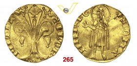FIRENZE REPUBBLICA (Sec. XIII-1532) Fiorino d'oro s.d. (1252-1421) D/ Grande giglio R/ San Giovanni stante. Bernocchi 511 tav. VII, 9 MIR 20/41 Au g 3...