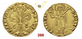 FIRENZE REPUBBLICA (Sec. XIII-1532) Fiorino d'oro s.d. (1252-1303), simbolo di Giovanni di Rainerio di Luigi Peruzzi D/ Grande giglio R/ S. Giovanni. ...