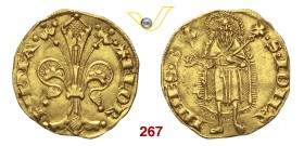 FIRENZE REPUBBLICA (Sec. XIII-1532) Fiorino d'oro s.d. (1422-1427) D/ Grande giglio R/ San Giovanni stante. Bernocchi tav. VIII, 4 Au g 3,50 • Ex Ratt...