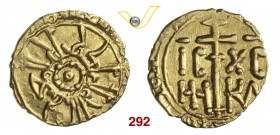 MESSINA o PALERMO GUGLIELMO I (1154-1166) Tarì s.d. D/ Legenda cufica R/ Croce astile. Sp. 82 MIR 32 Au g 1,00 • Ex Crippa, asta Cronos primavera 2008...