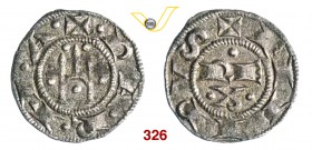 PARMA FILIPPO DI SVEVIA (1207-1208) Denaro. D/ Castello a tre torri R/ REX su due righe. CNI 1/3 MIR 900 Mi g 0,56 SPL