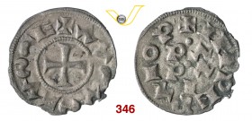 PAVIA IL COMUNE (1250-1359) ½ Denaro (0,655 g; 17,5 mm); Pavia D/ + AVUVS – VSUE Croce patente R/ + INPEPA – OP Nel campo PA / PIA. Castellotti 13; MI...