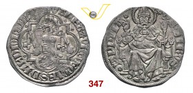 PAVIA GALEAZZO II VISCONTI (1359-1378) Pegione (2,505 g; 25,45 mm); Pavia D/ + GALEAZ • VICECOMES • D • MEDIOLANI • PP • 3C Scudo inclinato sormontato...