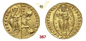 VENEZIA PIETRO GRADENIGO (1289-1311) Ducato. D/ San Marco porge il vessillo al Doge, genuflesso R/ Il Redentore entro ellisse. CNI 1 Paolucci 1 Au g 3...