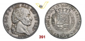 VITTORIO EMANUELE I (1802-1821) 5 Lire 1820 Torino. MIR 1030d Pag. 14 Ag g 25,04 Rara • Di grande conservazione q.FDC