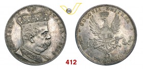 UMBERTO I - monetazione per l’Eritrea (1878-1900) 5 Lire o Tallero 1891 Roma. Pag. 630 MIR 1110a Ag g 28,09 Rara • Bellissimo esemplare con patina su ...