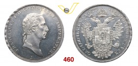 FRANCESCO I D’ASBURGO LORENA (1815-1835) Scudo da 6 Lire 1822 A (Vienna). Pag. 119 Ag g 25,98 Rara • Eccezionale, fondi a specchio FDC/proof