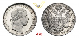 FRANCESCO GIUSEPPE I D’ASBURGO LORENA (1848-1866) Lira austriaca 1853. Pag. 227 Ag g 4,33 Non comune • Eccezionale FDC/proof