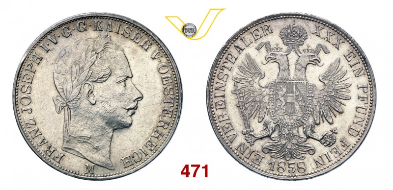 FRANCESCO GIUSEPPE I D’ASBURGO LORENA (1848-1866) Tallero della lega 1858. Pag. ...