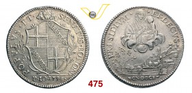GOVERNO POPOLARE (1796-1797) Scudo da 10 Paoli 1796 “alberello”. Pag. 34 MIR 57 Ag g 29,03 Molto rara • Di elevata conservazione per il tipo di moneta...
