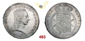 FERDINANDO III DI LORENA (1791-1801 e 1814-1824) Francescone da 10 Paoli 1799. Pag. 5 Ag g 27,12 • Hairlines da pulitura SPL