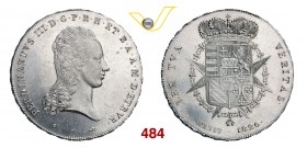 FERDINANDO III DI LORENA (1791-1801 e 1814-1824) Francescone da 10 Paoli 1820. Pag. 64 Ag g 27,34 Estremamente rara • Moneta nota in pochi esemplari, ...