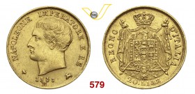 NAPOLEONE I, Imperatore (1804-1814) 20 Lire 1813 Milano “puntali sagomati”. Pag. 23a Au g 6,45 BB/SPL