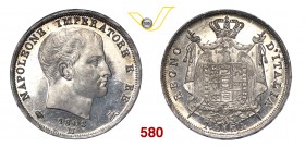 NAPOLEONE I, Imperatore (1804-1814) Lira 1808 Milano “II° tipo”. Pag. 41a Ag g 4,98 Rara • Eccezionale, dai fondi speculari FDC