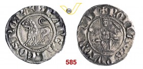 SENATO ROMANO, Brancaleone d'Andalò (1252-1255 e 1257-1258) Grosso s.d. D/ Leone R/ Roma seduta in trono regge un globo ed un ramo di palma. Munt. 2 M...