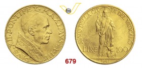 PIO XII (1939-1958) 100 Lire 1941 III, Roma. Pag. 707 Au 5,20 Rara FDC