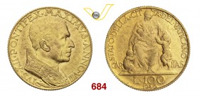 PIO XII (1939-1958) 100 Lire 1946 VIII, Roma. Pag. 712 Au g 5,19 Molto rara q.FDC