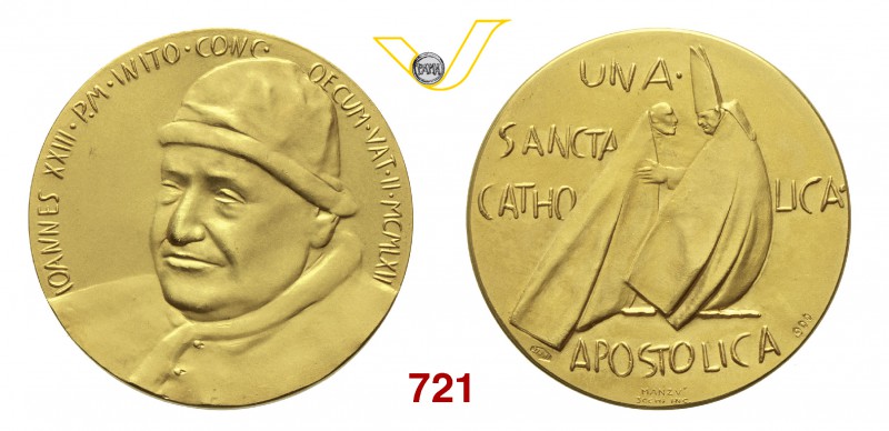 GIOVANNI XXIII (1958-1963) Medaglia 1962 per il Concilio Ecumenico "Vaticano II"...