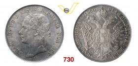 AUSTRIA FRANCESCO GIUSEPPE (1848-1916) Tallero 1850 A. Kr. 2241 Dav. 15 Ag • PCGS MS63 SPL÷FDC