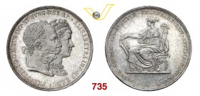 AUSTRIA FRANCESCO GIUSEPPE (1848-1916) 2 Gulden 1879. Kr. M5 Dav. 31 Ag g 24,72 SPL÷FDC