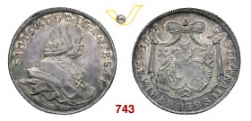 AUSTRIA - Salisburgo SIGISMONDO III (1753-1771) Tallero 1764. Dav. 1257 Ag g 27,94 • Bella patina SPL
