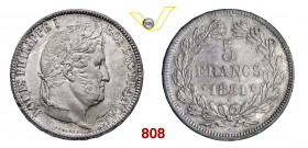 FRANCIA LUIGI FILIPPO (1830-1848) 5 Franchi 1831 W, Lille. Gad. 676 Ag g 25,22 q.FDC/SPL