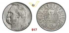 POLONIA REPUBBLICA 10 Zlotych 1934. Y. 26 Dav. 256 Ag g 21,82 q.SPL