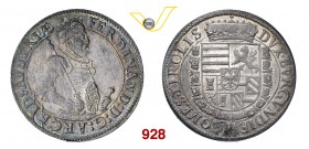 SACRO ROMANO IMPERO ARCIDUCA FERDINANDO (1564-1595) Tallero s.d., Hall. Dav. tipo 8097 Ag g 28,64 • Bella patina SPL/q.FDC