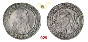 SACRO ROMANO IMPERO RODOLFO II (1576-1612) Tallero 1592, Kremnitz. Dav. 8066 Ag g 28,09 • Bella patina SPL