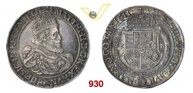 SACRO ROMANO IMPERO MATTIA (1608-1619) Tallero 1611, Kremnitz. Kr. 27 Dav. 3051 Ag g 28,16 • Bella patina BB/SPL