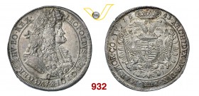 SACRO ROMANO IMPERO LEOPOLDO I (1657-1705) Tallero 1691, Kremnitz. Kr. 214.2 Dav. 3261 Ag g 28,97 SPL÷FDC