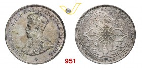 STRAITS SETTLEMENTS GIORGIO V (1910-1936) Dollaro 1920. Kr. 33 Ag g 16,87 SPL/q.FDC