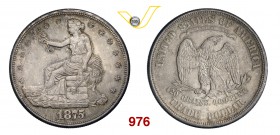 U.S.A. Trade Dollar 1875 S, San Francisco. Ag g 27,22 • Bella patina SPL
