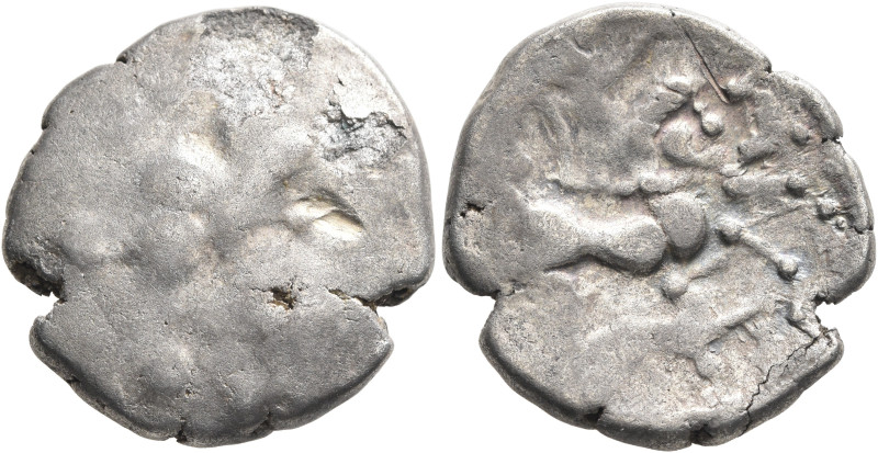 NORTHWEST GAUL. Baiocassi. 2nd-1st century BC. Stater (Electrum, 21 mm, 5.38 g),...