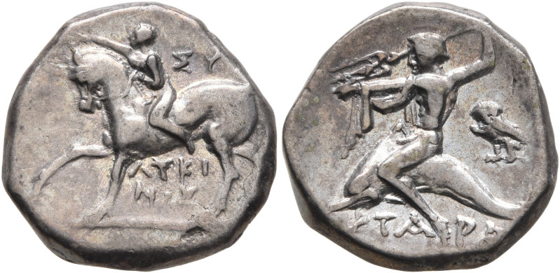 CALABRIA. Tarentum. Circa 272-240 BC. Didrachm or Nomos (Silver, 17 mm, 6.00 g, ...