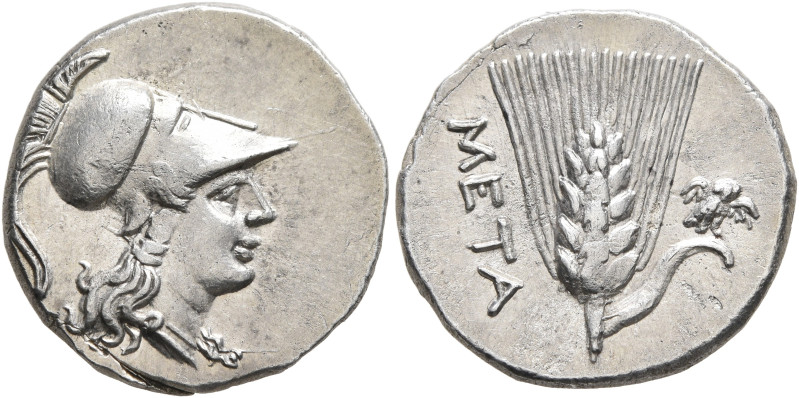 LUCANIA. Metapontion. Punic occupation, circa 215-207 BC. Half Shekel (Silver, 1...