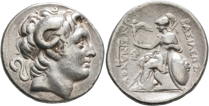 KINGS OF THRACE. Lysimachos, 305-281 BC. Tetradrachm (Silver, 30 mm, 17.00 g, 1 ...